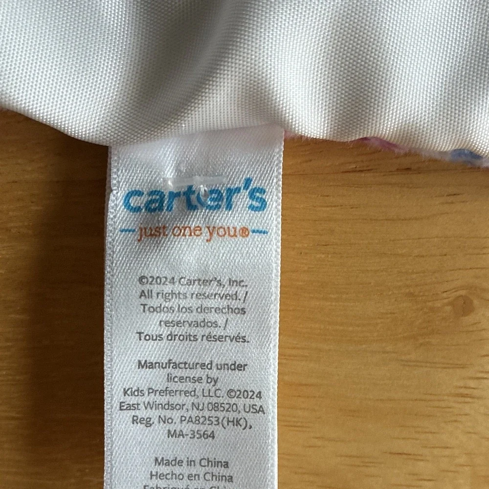 Carter's Just One You Bunny Lovey Security Blanket Plush Satin Soft